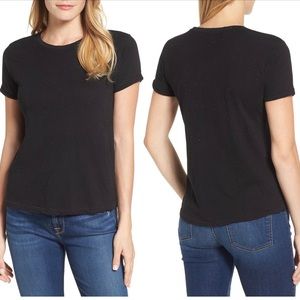 NWT Lucky Brand Black with delicate Sparkle Cotton Shirt